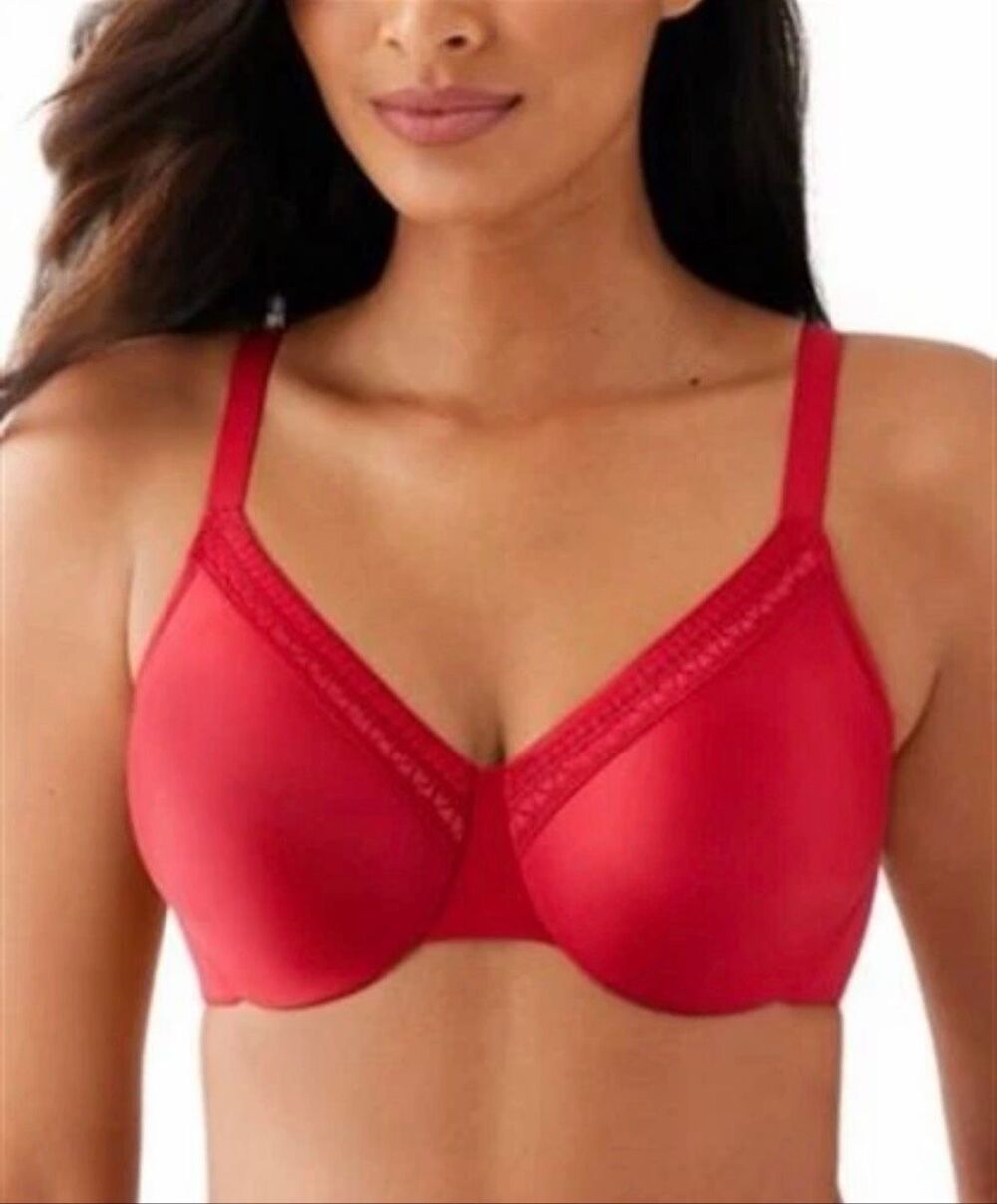 Wacoal NWT size 36DD Perfect Primer Underwire full figure red bra style 855213